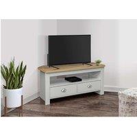 Birlea Corner TV Unit Cream Highgate Entertainment & Oak Farmhouse Shabby Chic in Grey