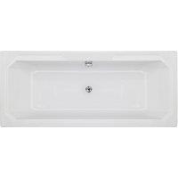 Balterley Harrington Straight Double Ended Shower Bath Tub, 1800x800mm - White