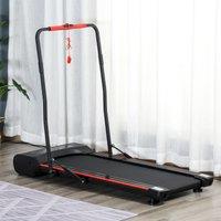 HOMCOM Walking Machine with LED Display & Remote Control Jogging in Black | Size: Standard