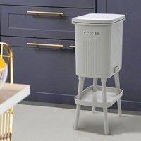 Living and Home 18L 2-layer Recycling Dust Bin with Divider Shelf in Grey