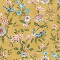 Fine Dcor Eleanor Floral Wallpaper in Duck Egg Blue