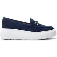 Moda In Pelle Women's 'Chamomile' Suede Loafers in Navy | Size: 6