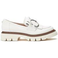 Moda In Pelle Women's 'Dallia' Porvair Loafers in White | Size: 6