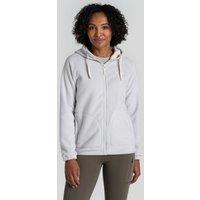 Craghoppers Women's Mari Insulating Hooded Fleece Jacket in Light Grey | Size: 8