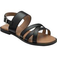 Lotus Women's 'Torro' Leather Slingback Sandals in Black | Size: 4