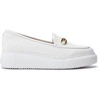 Moda In Pelle Women's 'Chamomile' Leather Loafers in White | Size: 6