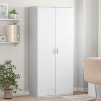 Berkfield Home Shoe Cabinet White 80x39x178 cm Engineered Wood | Size: 80 x 39 x 178 cm