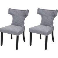 Set of 2 Upholstered Dining Chairs