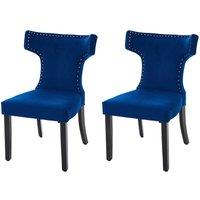Set of 2 Upholstered Dining Chairs