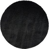 CLAIRE Round Shaggy Solid Color Plush Pile Area Rug