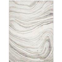 Livabliss Roma-Modern Grey Brown Green Living Dining Bedroom Rug in Light Grey | Size: 200 cm x 275 cm