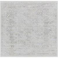 Square Vintage Oriental Boho Grey VICKY Area Rug