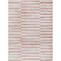 Livabliss San Francisco-Modern Pink Grey Green Burgundy Black Graphic Living Rug in Coral | Size: 160 cm x 215 cm