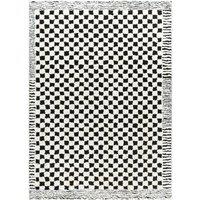 EKTA Scandi Modern High Pile Checkered Area Rug