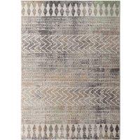 Livabliss Roma-Modern Grey Off-White Charcoal Living Dining Bedroom Rug in Dark Grey | Size: 200 cm x 275 cm