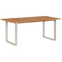 Berkfield Home Dining Table 180x90x76 cm Solid Acacia Wood in Brown | Size: 180 x 90 x 76 cm