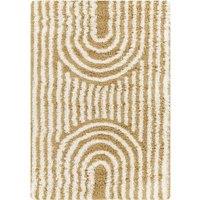 Livabliss Urban Shag-Modern Grey White Beige Brown Soft Plush Pile Living Bedroom Rug in Camel | Size: 160 cm x 220 cm