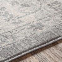 Round Vintage Traditional Oriental Boho Area Rug