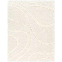 Livabliss Rodos Modern Soft Plush Pile Living Rug in Cream | Size: 200 cm x 275 cm