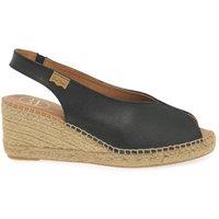 Toni Pons Women's 'Laila' Wedge Heel Espadrille Sandals in Black | Size: 5