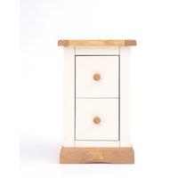 Cabinet Bits Trevi 2 Drawer Petite Bedside Table in Off-White