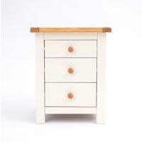 Cabinet Bits Maggiori 3 Drawer Bedside Table in Off-White