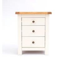 Cabinet Bits Maggiori 3 Drawer Bedside Table in Off-White