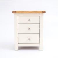 Cabinet Bits Maggiori 3 Drawer Bedside Table in Off-White