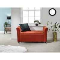 GFW Genoa Velvet Window Seat in Orange