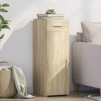 Berkfield Home Sideboard Sonoma Oak 30x42.5x93 cm Engineered Wood in Brown