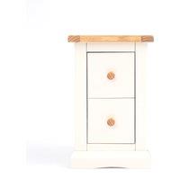 Cabinet Bits Castelli 2 Drawer Petite Bedside Table in Off-White