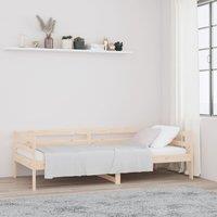 Berkfield Home Day Bed 80x200 cm Solid Wood Pine in Brown