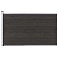 Berkfield Home Fence Panel WPC 175x105 cm Black