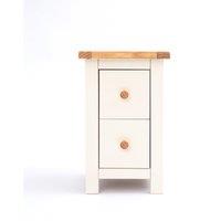 Cabinet Bits Maggiori 2 Drawer Petite Bedside Table in Off-White