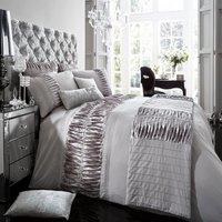 Smart Living Premium Polycotton Alina Duvet Cover With Pillowcases in Black | Size: Single