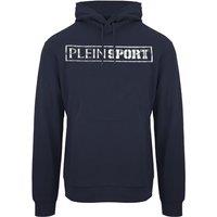 Large Stamp Logo Navy Blue Hoodie