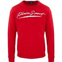 Large Signature Logo Red Sweatshirt