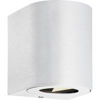 Nordlux Modern Outdoor Wall Light White Aluminium Intergrated LED Weatherproof - Mains Powered, IP44