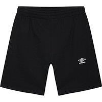 Umbro Men's Fleece Logo Casual Shorts in Black | Size: Large