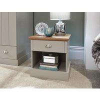 GFW Kendal 1 Drawer Bedside in Grey