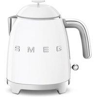 Smeg Mini-Kettle & 2-Slice Toaster, 50's Style Retro, Stainless Steel White