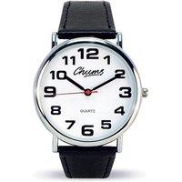 Chums Classic Watch Leather Strap Easy Read With Big Numbers