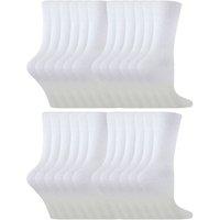 Sock Snob Boy's 24 Multipack of Cotton Rich Socks | Ideal Socks in White | Size: 4-6 Years