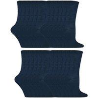 Sock Snob Boy's 24 Multipack of Cotton Rich Socks | Ideal Socks in Navy | Size: 4-6 Years