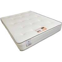 Knight Sleep Premium Hybrid 25 cm Deep Bonnell Sprung Memory Tufted Dual Sided Mattress in White | Size: Super King