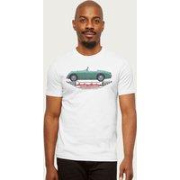 Austin Healey Men's Mk1 British Motor Heritage T-Shirt in White | Size: Large