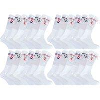 Sock Snob Men's 24 Pairs Multipack Classic Sport Breathable Socks in White | Size: 11-14
