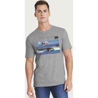 Austin Healey Men's MkIV Convertible British Motor Heritage T-Shirt in Mid Grey | Size: 2XL