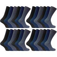 Sock Snob Men's 24 Pairs Multipack Ultimate Comfort 100% Cotton Socks | Size: 11-14