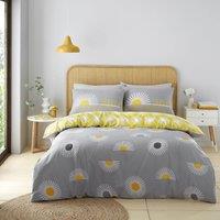 GAVENO CAVAILIA Sunburst Printed Duvet Cover in Grey | Size: King